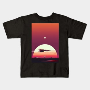 Minimalist Space Exploration Kids T-Shirt